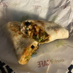 Caribbean jerk wrap
