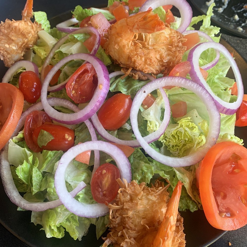 Elli’s Backyard - Coconut Shrimp Salad - American Near Me - Red Bank, New Jersey Elli’s Backyard - Coconut Shrimp Salad - American Near Me - Red Bank, New Jersey