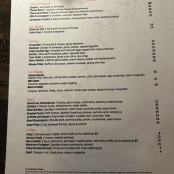 La petite joie - Menu - French Near Me - Brooklyn, New York