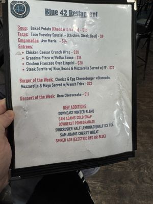 Menu photo 7 Blue 42 Elmwood Park, NJ