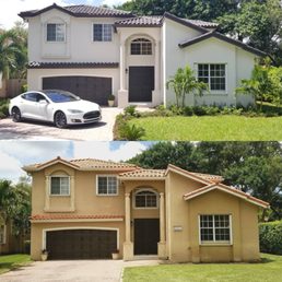 Before and After picture of Brush Squad's transformation of our home. Love it! Before and After picture of Brush Squad's transformation of our home. Love it!