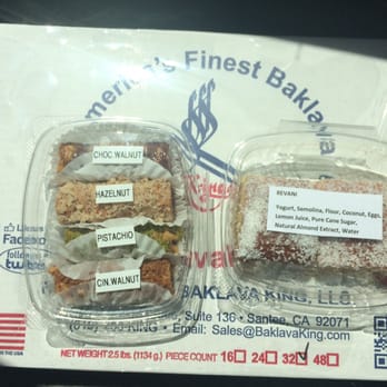 Baklava King - My 32 pcs box and the two plastic boxes were free samples they gave me! So generous and kind! - Bakeries Near Me - Santee, California
