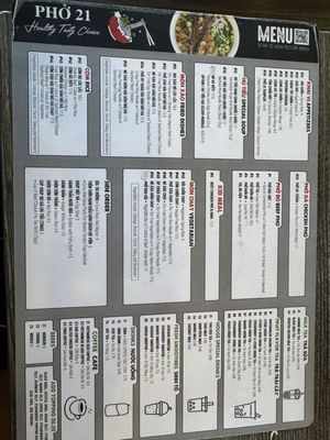 Menu photo 6 Pho 21 San Jose, CA