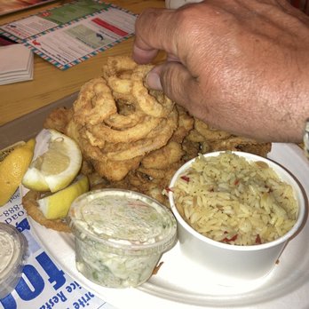 Seafood Sam's - The coleslaw I was told ranked 5/10 by my brother. The onion rings, however, were very tasty and high quality. - Seafood Near Me - Sandwich, Massachusetts Seafood Sam's - The coleslaw I was told ranked 5/10 by my brother. The onion rings, however, were very tasty and high quality. - Seafood Near Me - Sandwich, Massachusetts