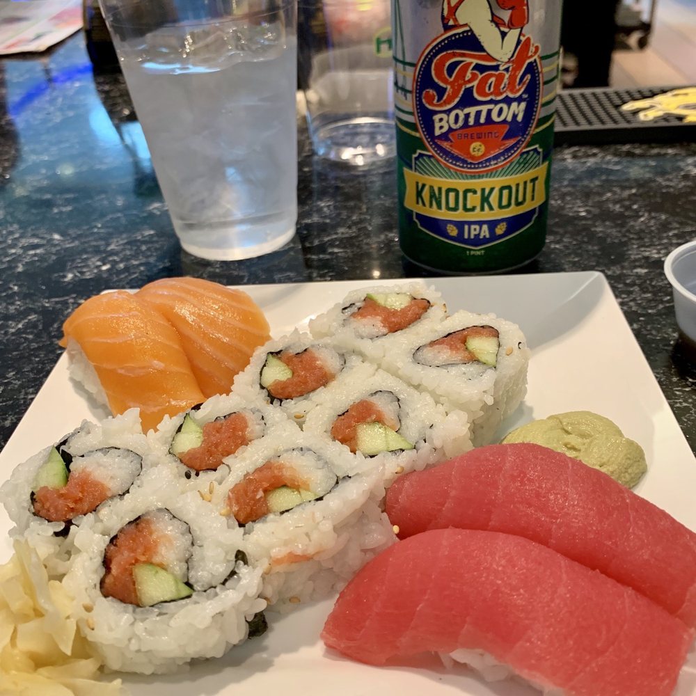 Hissho Sushi - Spicy tuna roll, 4pc Nigiri and local IPA. - Sushi Bars Near Me - Nashville, Tennessee Hissho Sushi - Spicy tuna roll, 4pc Nigiri and local IPA. - Sushi Bars Near Me - Nashville, Tennessee