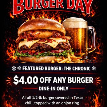 Jeds Douglas - Every Thursday 4.00 off Burgers - Sports Bars Near Me - Toledo, Ohio