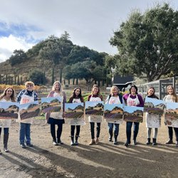 Art Spot on Wheels - Painting in the Vineyard at Vega Vineyard