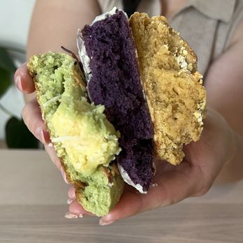 Sugar Bean Cakes - Pandan, Ube & Mango Tajin - Bakeries Near Me Sugar Bean Cakes - Pandan, Ube & Mango Tajin - Bakeries Near Me