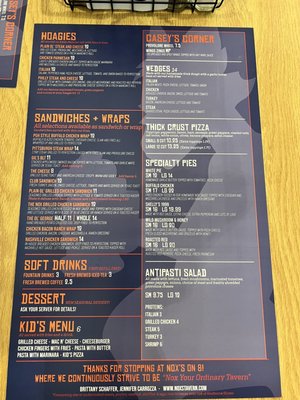 Menu photo 2 Noxs On 8 Allison Park, PA