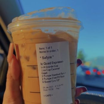 Starbucks - I saw this order on IG so I thought I'd try it out. It was really good. - Coffee & Tea Near Me - Ontario, California