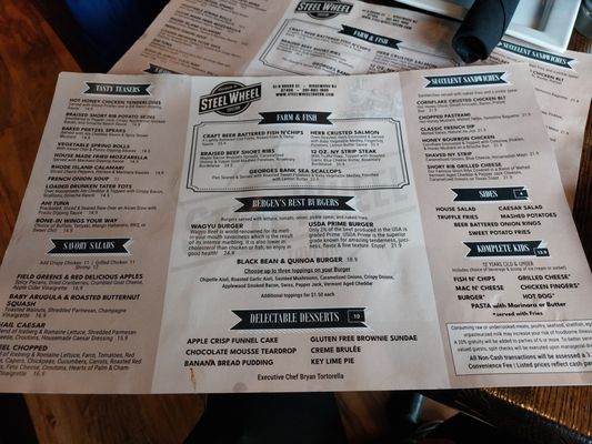 Menu photo 8 Steel Wheel Tavern Ridgewood, NJ