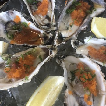 Sushi District - Oysters on the Half Shell - Sushi Bars Near Me - Costa Mesa, California Sushi District - Oysters on the Half Shell - Sushi Bars Near Me - Costa Mesa, California