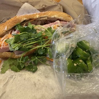 Saigon Noodles - B2: cold cuts with extra jalapeños (optional) They gave me lots extra jalapeños in a bag - Vietnamese Near Me - Salinas, California Saigon Noodles - B2: cold cuts with extra jalapeños (optional) They gave me lots extra jalapeños in a bag - Vietnamese Near Me - Salinas, California