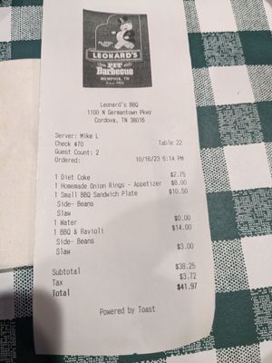 Leonard's Pit Barbecue by null