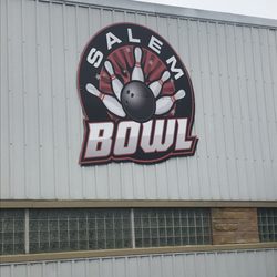 Salem Bowl - Building front.