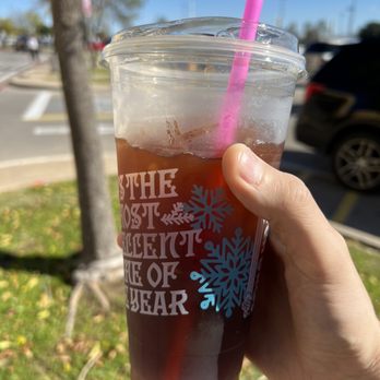 Dutch Bros Coffee - This is barely coffee-flavored water.... - Juice Bars & Smoothies Near Me - Denton, Texas