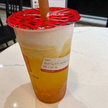 Gong Cha - Sparkling milk foam mango - Bubble Tea Near Me - New York, New York