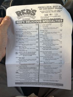 Menu photo 1 Red's Root Beer! Paw Paw, MI Menu photo 1 Red's Root Beer! Paw Paw, MI
