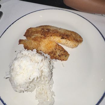 Landry's Seafood House - Tilapia & rice from kid menu - Seafood Near Me - Corpus Christi, Texas