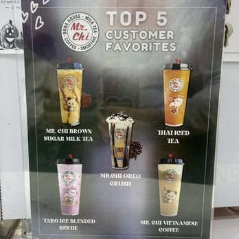 Mr Chi Boba Tea - Top 5 items - Bubble Tea Near Me - Las Vegas, Nevada