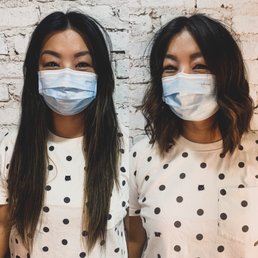 On left, 8 month old cut by Stacey Daniels and on the right, fresh bob after Stacey cut off 8" On left, 8 month old cut by Stacey Daniels and on the right, fresh bob after Stacey cut off 8"