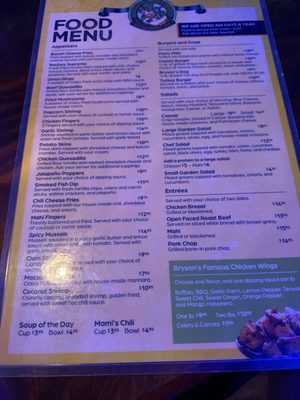 Menu photo 1 Bryson's Irish Pub Virginia Gardens, FL
