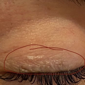 Oh Mai Lash - Small flakes and a giant crease of glue on my lash line. - Eyelash Service Near Me - Flagstaff, Arizona Oh Mai Lash - Small flakes and a giant crease of glue on my lash line. - Eyelash Service Near Me - Flagstaff, Arizona