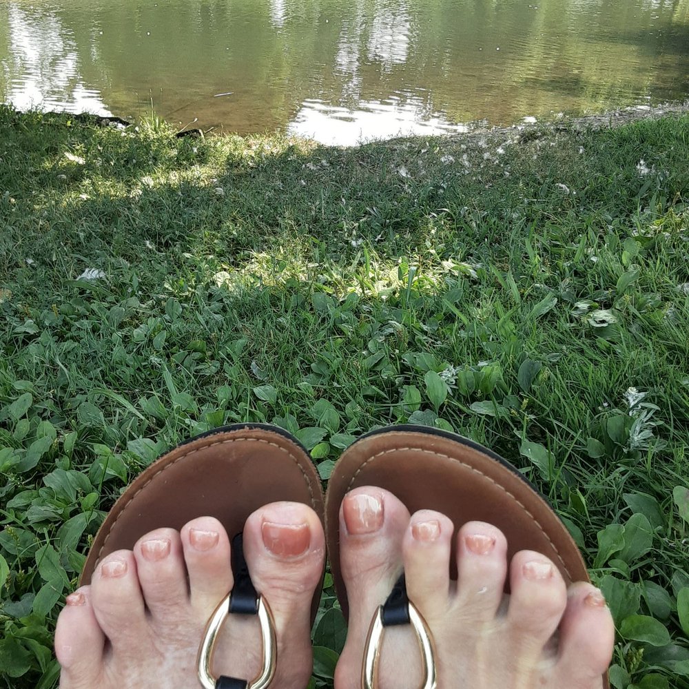 Juat got pedicure thia morning.. Dont let the Sunday guy do them..