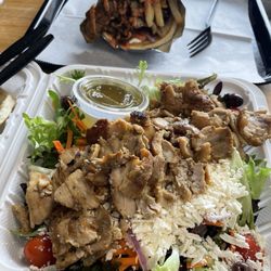 Cedar Cafe - Greek Salad with Chicken Gyro