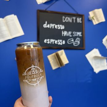 Prufrock Coffee - Blueberry Vanilla Iced Latte - Coffee & Tea Near Me - Carmel, Indiana