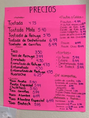 Menu photo 2 Taqueria Siberia Brownsville, TX