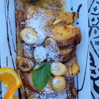 Farmer's Table - Bananas foster French toast - New American Near Me - La Mesa, California Farmer's Table - Bananas foster French toast - New American Near Me - La Mesa, California