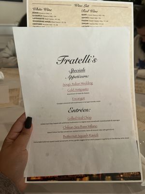 Menu photo 2 Fratelli's Italian Restaurant Milford, CT