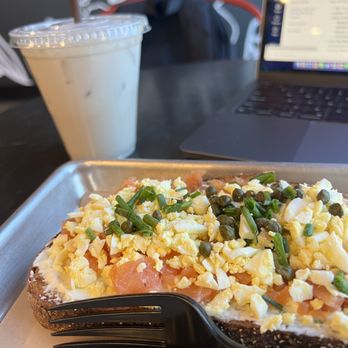 Founders Coffee - Deluxe Lox Toast and Rose Tea Latte - Coffee & Tea Near Me - Las Vegas, Nevada