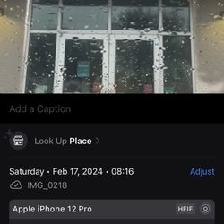 Screenshot of the picture I took of the closed store, so you can see the time stamp on the photo.