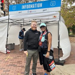 Route 66 Marathon - Information booth