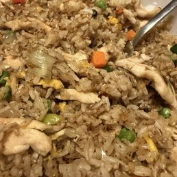 Chicken friend rice Chicken friend rice