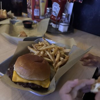 Buffalo Wild Wings - Kids Cheeseburger + French Fries - American Near Me - Grand Prairie, Texas Buffalo Wild Wings - Kids Cheeseburger + French Fries - American Near Me - Grand Prairie, Texas