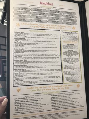 Menu photo 6 Breakfast Palace Denver, CO