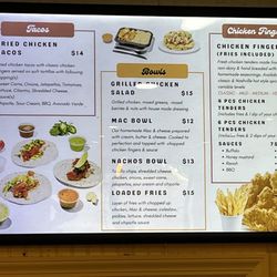 Forefeathers Chicken Madness - Menu