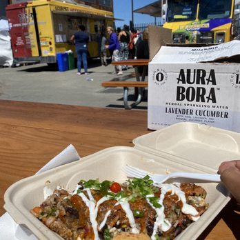 Brazuca Grill - Brazilian Fried Rice (cheese bun was an add on) - Brazilian Near Me - San Francisco, California