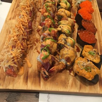 Johnny Roll House - (Left to right) Jasmine, Frankie Casanova, I think JRH, you know the rest (sushi pieces) - Japanese Near Me - Montvale, New Jersey Johnny Roll House - (Left to right) Jasmine, Frankie Casanova, I think JRH, you know the rest (sushi pieces) - Japanese Near Me - Montvale, New Jersey
