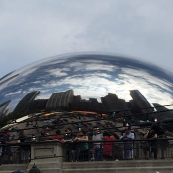 Cloud Gate - Clouds in the cloud gate - Public Art Near Me - Chicago, Illinois