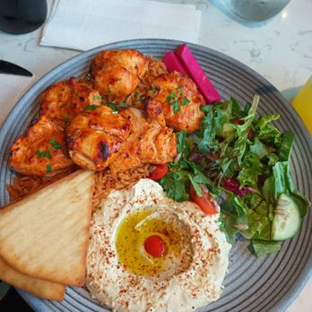 Almaya - Chicken Kabob plate :D  Best chicken kabob I've ever had. - Mexican Near Me - Los Angeles, California