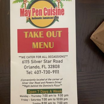 May Pen Cuisine - Menu - Caribbean Near Me - Orlando, Florida May Pen Cuisine - Menu - Caribbean Near Me - Orlando, Florida
