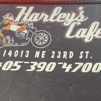 Harley's Cafe - Menu front - Diners Near Me - Choctaw, Oklahoma