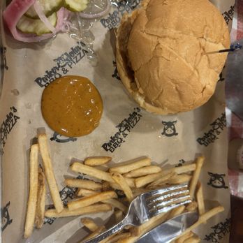Parker John's BBQ & Pizza - Pulled Pork Sandwich - Barbeque Near Me - Oshkosh, Wisconsin