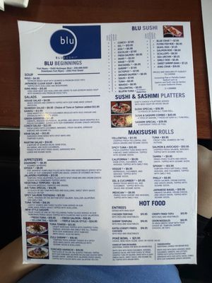 Menu photo 2 Blu Sushi - McGregor Fort Myers, FL Menu photo 2 Blu Sushi - McGregor Fort Myers, FL