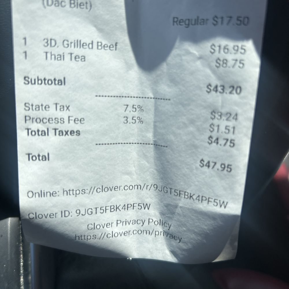Ordered Thai tea not realizing it's $8.75 Ordered Thai tea not realizing it's $8.75