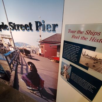 Hyde Street Pier - Sign inside Visitor Center (Jefferson St.) - Parks Near Me - San Francisco, California